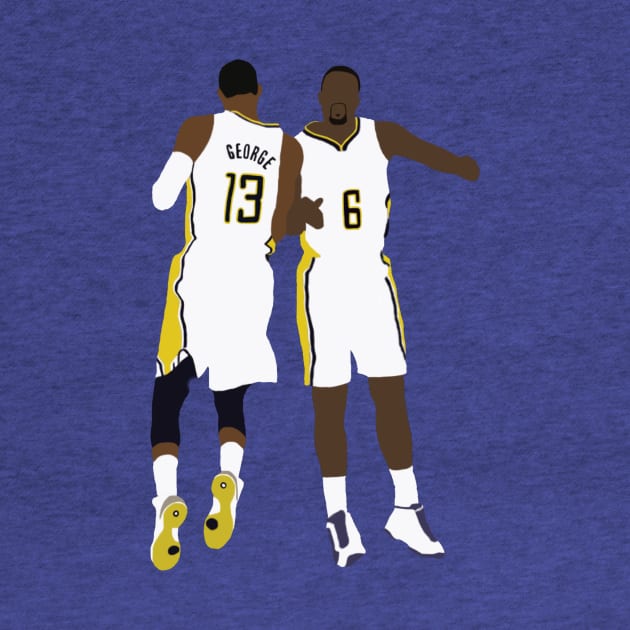 Paul George and Lance Stephenson by xRatTrapTeesx